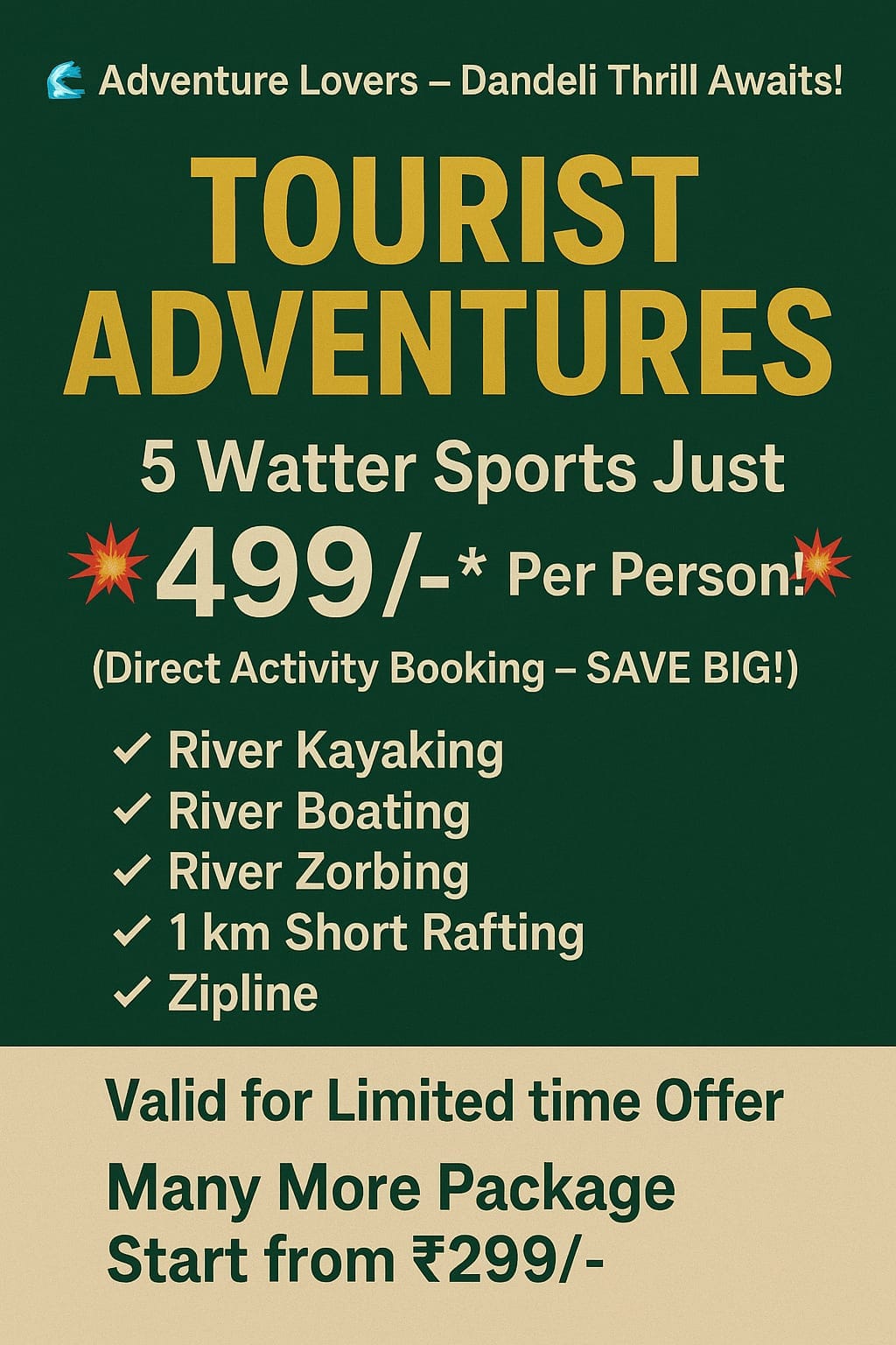 Tourist Adventure Dandeli