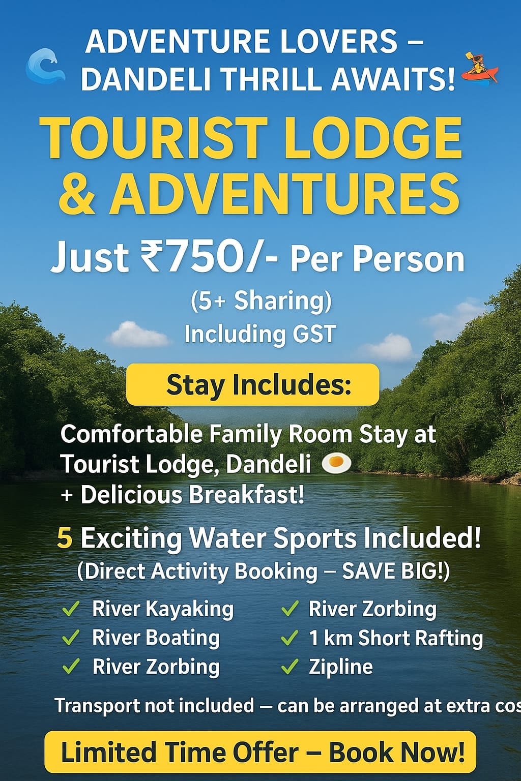 dandeli packages Tourist Adventure Dandeli