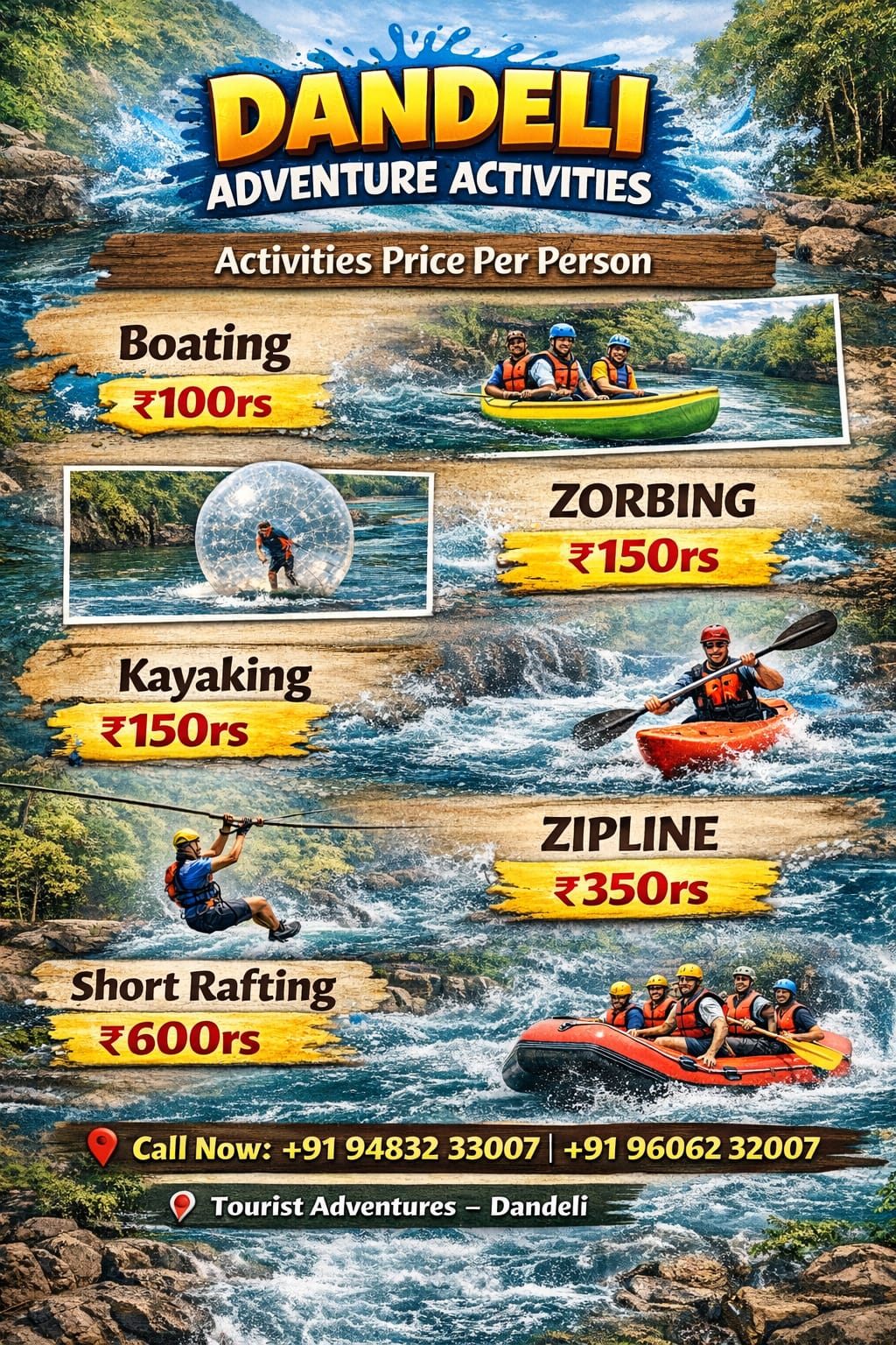 Tourist Adventure Dandeli